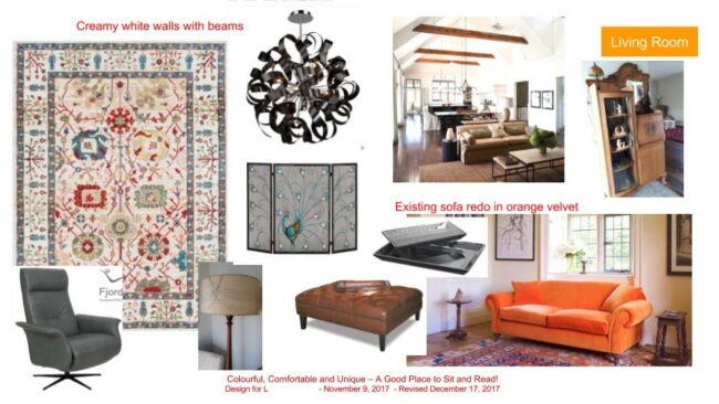 Living Room Design Board