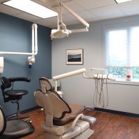 Dental Treatment Room Navy Blue Wall