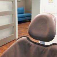 Detail Dental Chair With Waiting Area Beyond