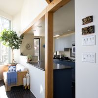 post and beam kitchen