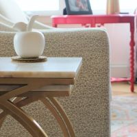 brass nesting tables