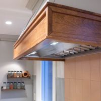 wooden range hood