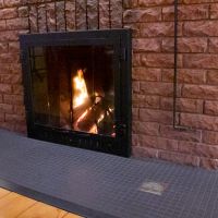 tiled hearth
