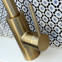 brass kitchen faucet